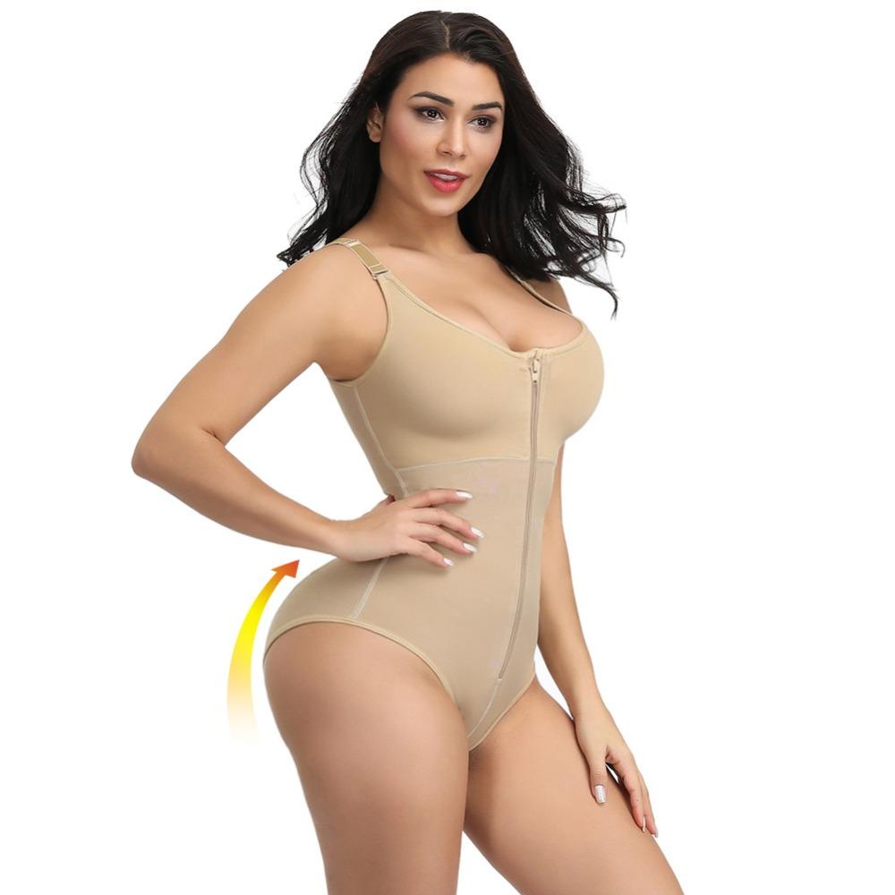 Full Body Shapewear Slimming Zip and Hook Corset - MakenShop