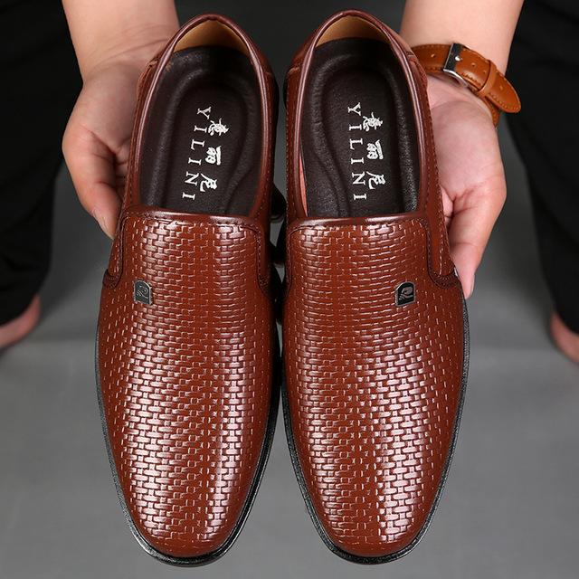 Luxury Brand Genuine Leather Fashion Men Business Shoes - MakenShop