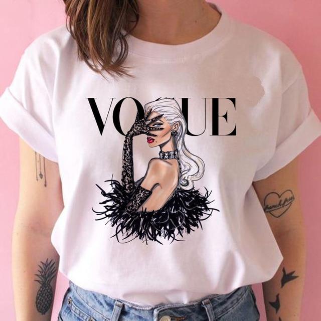 Vogue Grunge ulzzang tshirt - MakenShop