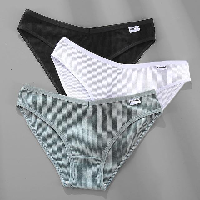 3PCS/Set Cotton Female Sexy Panties [M-4XL] - MakenShop