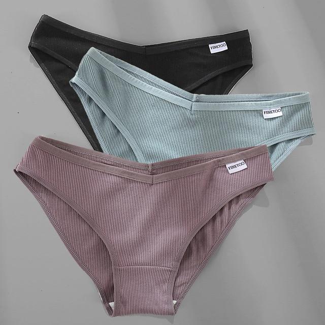 3PCS/Set Cotton Female Sexy Panties [M-4XL] - MakenShop