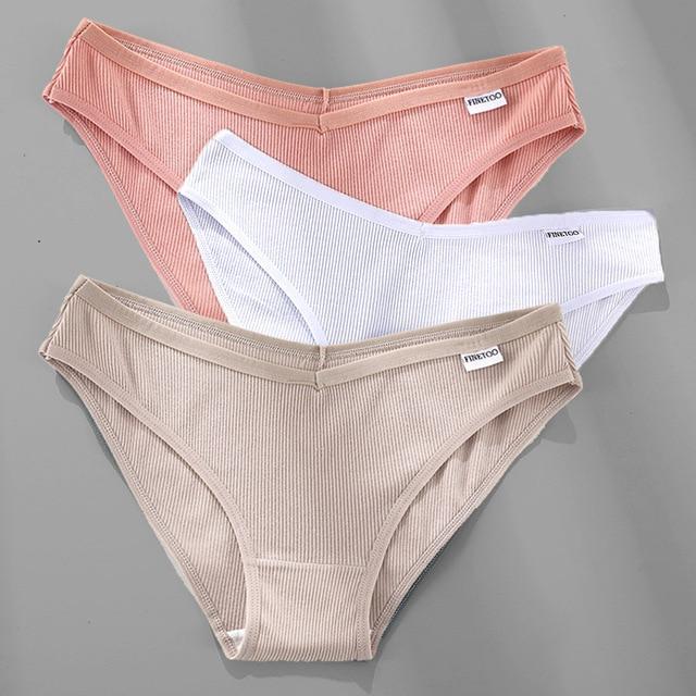 3PCS/Set Cotton Female Sexy Panties [M-4XL] - MakenShop