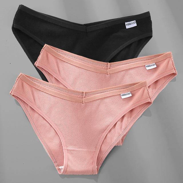 3PCS/Set Cotton Female Sexy Panties [M-4XL] - MakenShop