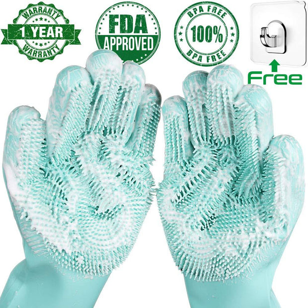 EasyScrub™ Silicone Washing Gloves - MakenShop