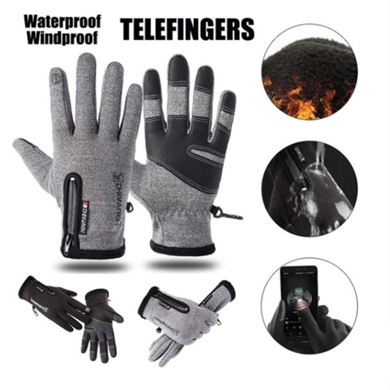 Unisex Warm Waterproof TouchScreen Sports Winter Gloves - MakenShop