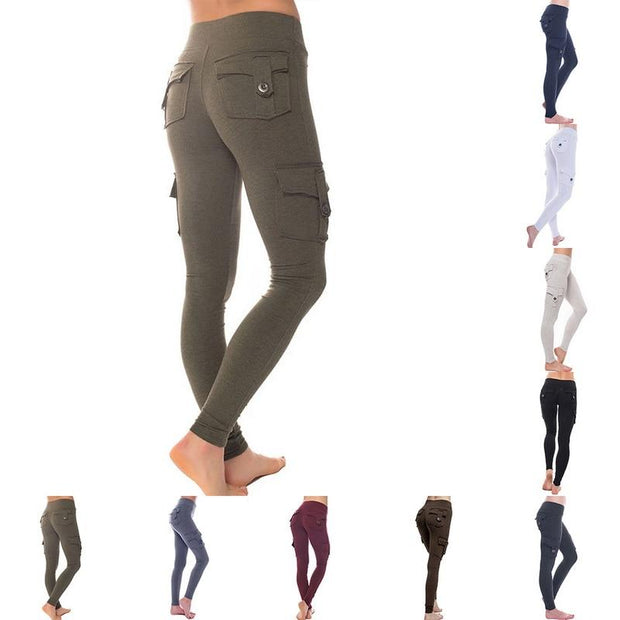 Bamboo Pockets Stretchy Soft Leggings Yoga Pants - MakenShop